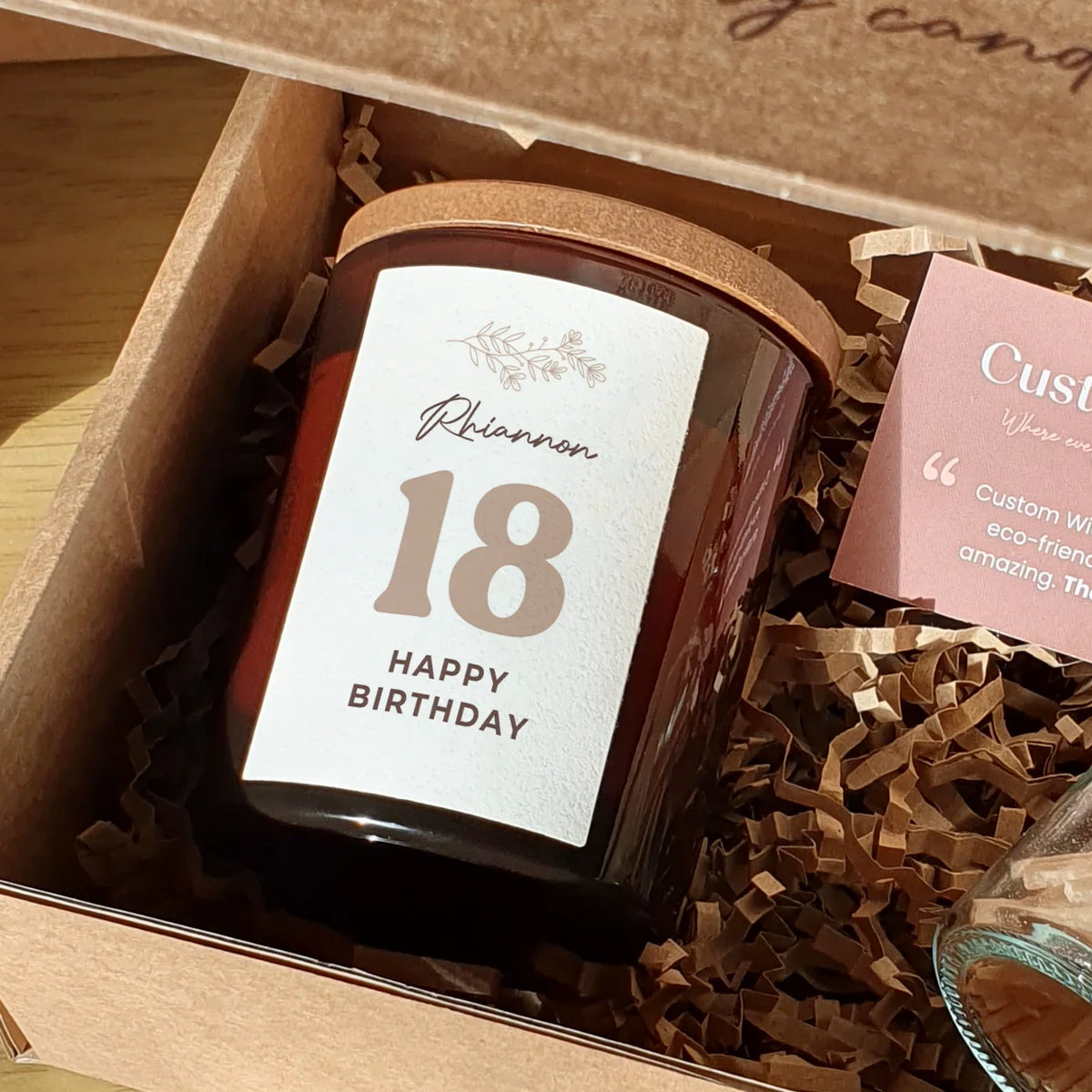 Personalised 18th Birthday Candle – Custom Name Gift for Coming of Age