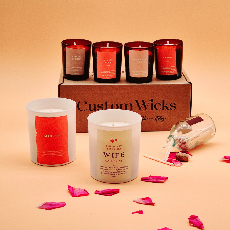 Amazing Wife Premium Personalised Gift Set with Miniatures & Scents