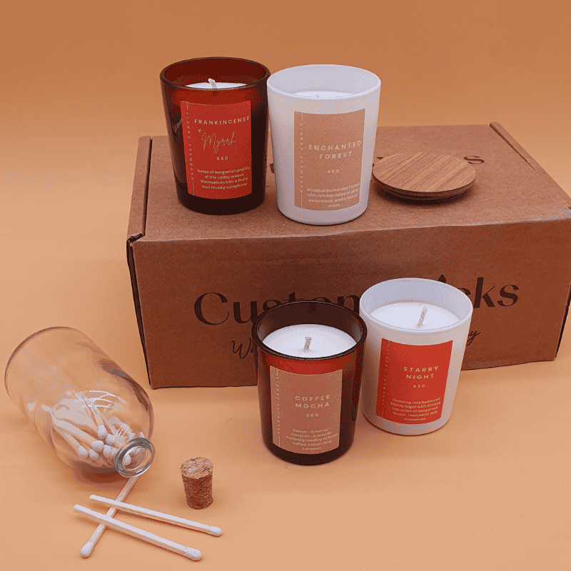 Custom Wicks™ 'Mini Pack one' - 4 Signature Scents