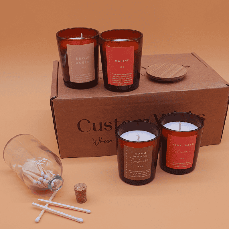 Custom Wicks™ 'Mini Pack two' - 4 Signature Scents