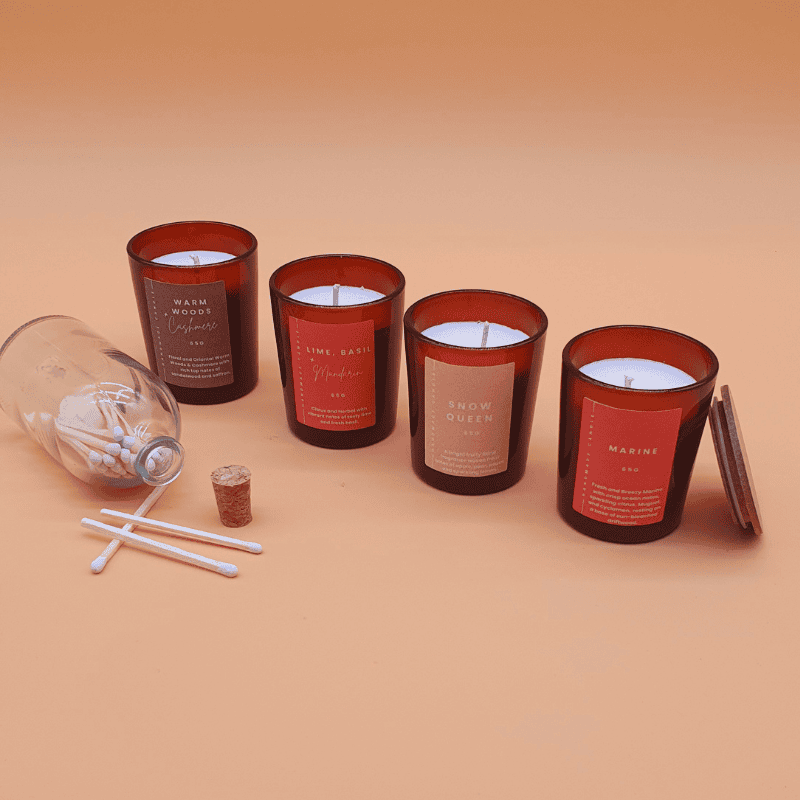Custom Wicks™ 'Mini Pack two' - 4 Signature Scents