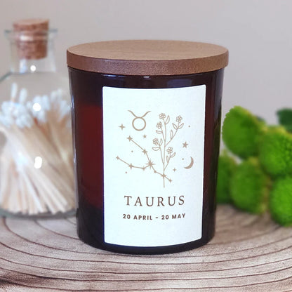 Taurus Custom Zodiac Candle – Perfect Birthday Gift