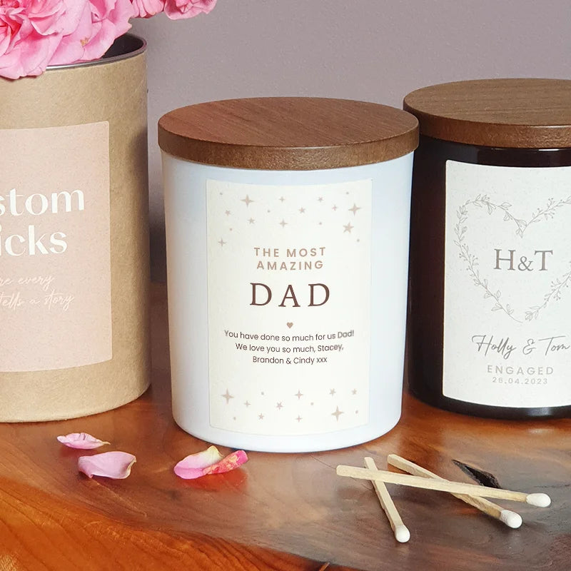 Personalised Candle for Dad