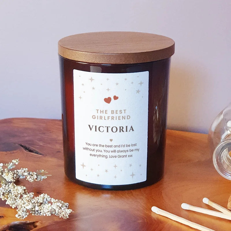 The Best Girlfriend Candle – Personalised Custom Gift for Her