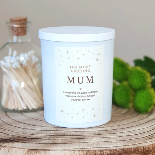 Personalised Candle for Mum – Custom Gift for Amazing Mothers