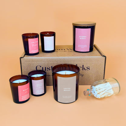 Coffee Mocha Candle Box Set by Custom Wicks™