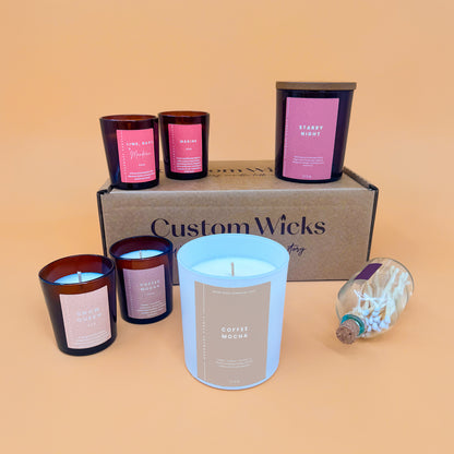 Coffee Mocha Candle Box Set by Custom Wicks™