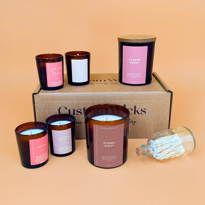 Starry Night Scented Candle Box Set by Custom Wicks™