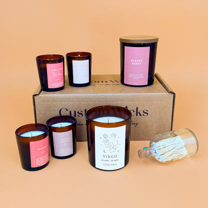 Virgo Custom Zodiac Candle – Perfect Birthday Gift