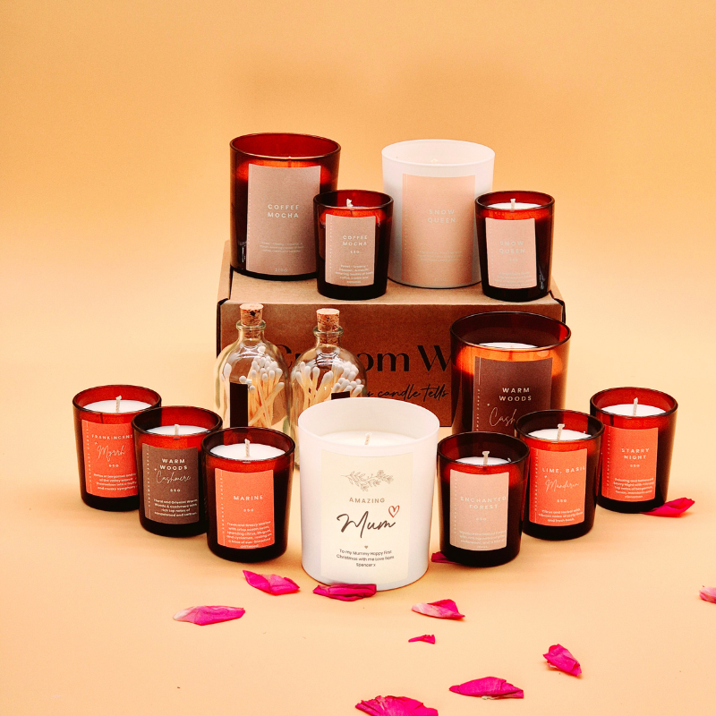 Amazing Mum Deluxe Personalised Candle Gift Set - Custom Luxury Present