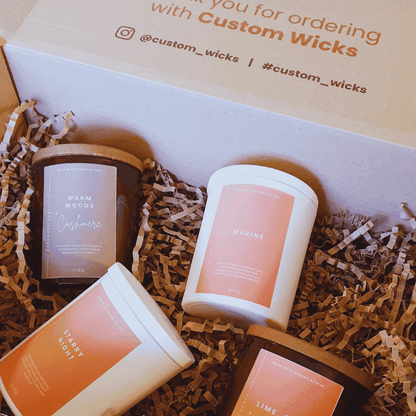 Custom Wicks™ 'Complete Signature Box' containing all 8 of our Signature Scents