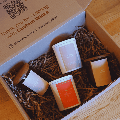 Custom Wicks™ 'Complete Signature Box' containing all 8 of our Signature Scents