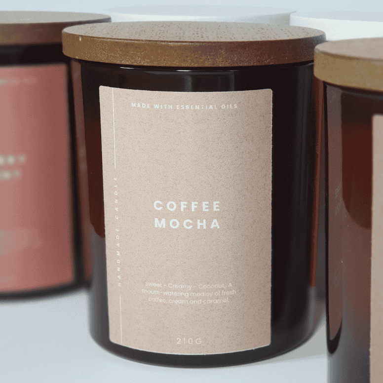 Coffee Mocha Candle Box Set