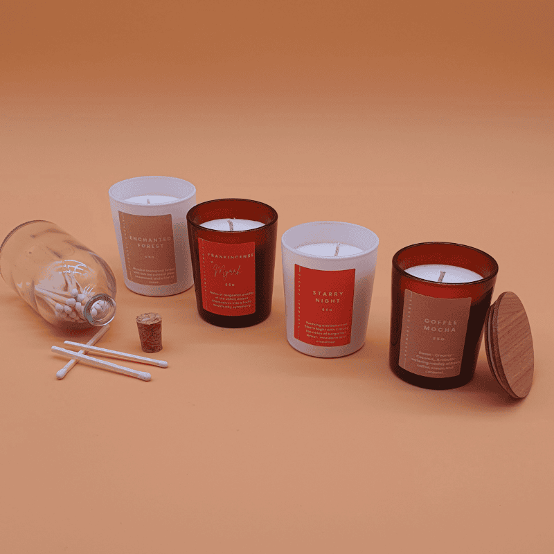 Custom Wicks™ 'Mini Pack one' - 4 Signature Scents