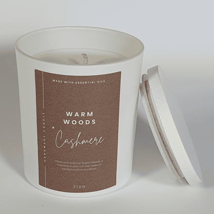 Warm Woods & Cashmere Scented Candle Box Set by Custom Wicks™