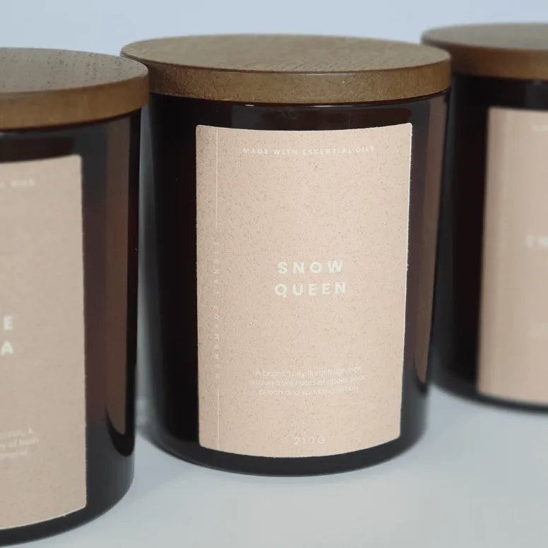 Snow Queen scented soy candle