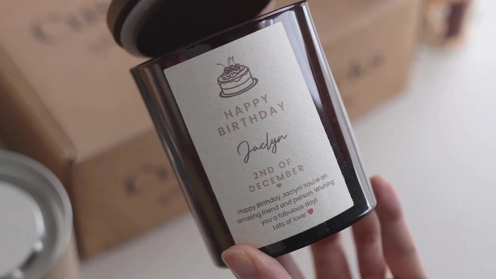 Choose your candle and scent